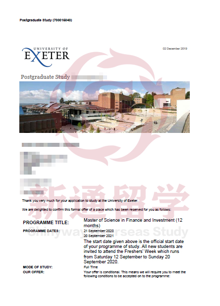 埃克塞特大學(xué)(University of Exeter)